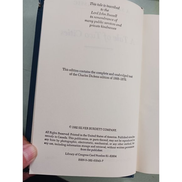 A Tale of Two Cities by Charles Dickens A Silver Classic Hardcover - Picture 7 of 9